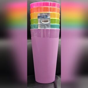 The Spring Shop Colorful Drinkware Set Nwot